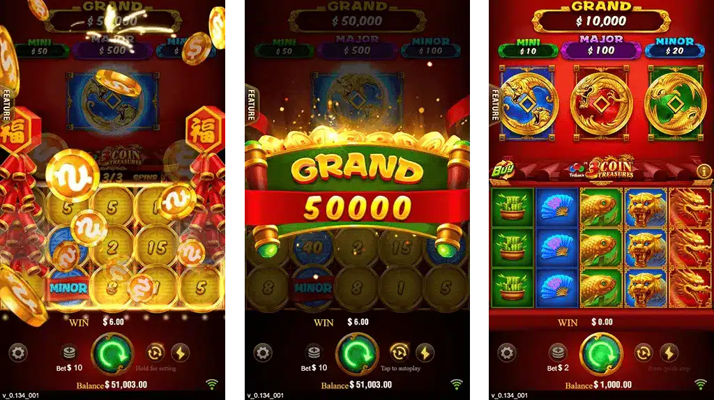 3 Coins Win6 Bonus